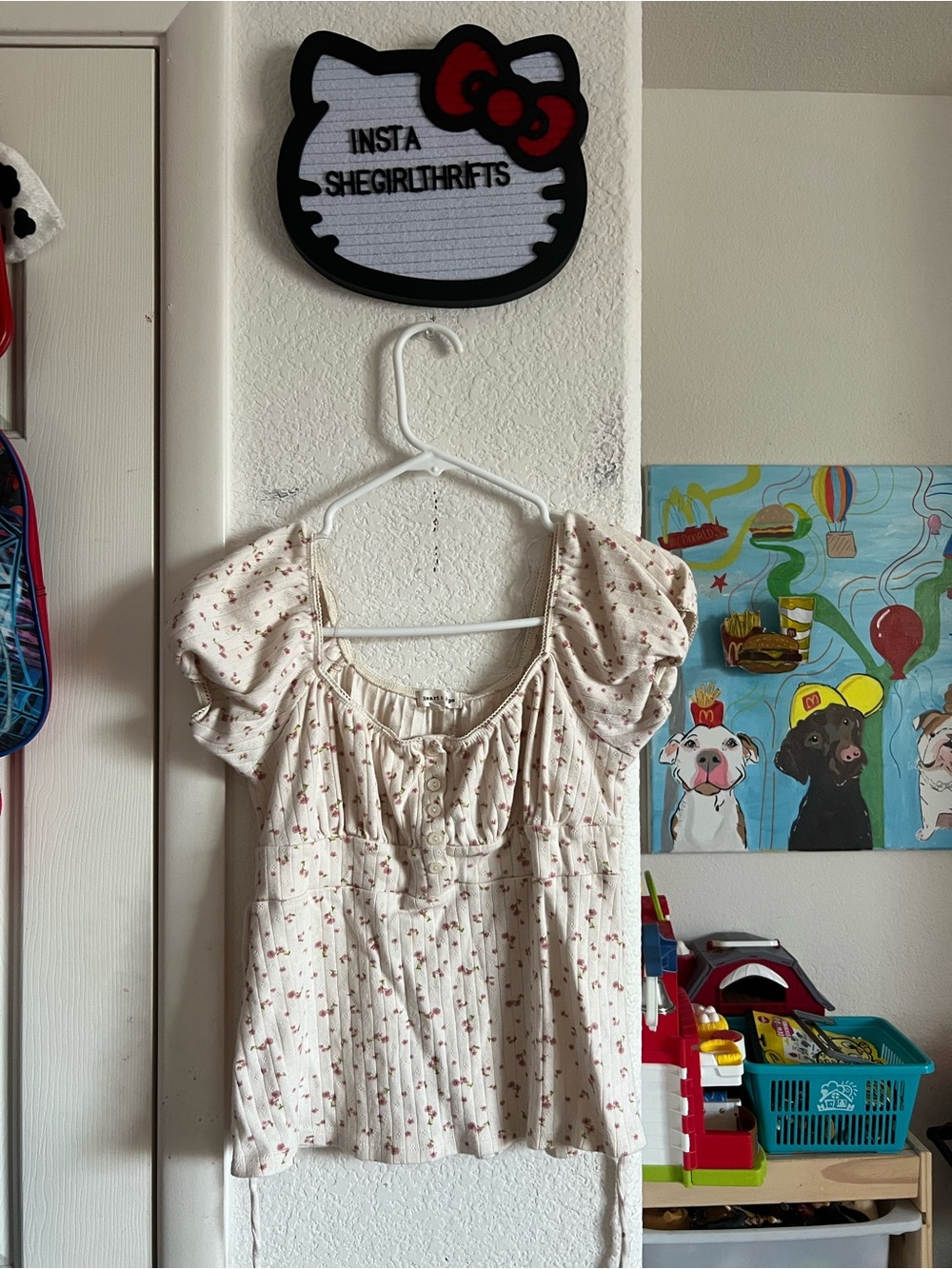 baby doll floral top